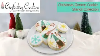 Christmas Gnome Cookie Stencil Collection | Confection Couture