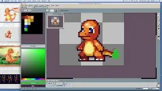 PIXEL ART TIME LAPSE #82 - Charmander (Pokemon)