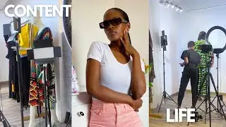 LIFE OF A CONTENT CREATOR: Shoot with a Fashion Brand, Planning Client's Content + Running a Brand