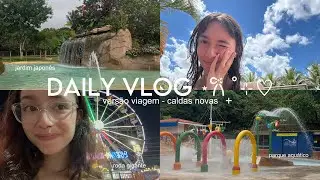 daily vlog: passeando em caldas novas, roda gigante, parque de divers&otilde;es, comprinhas, unboxing, etc!