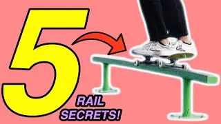 How to learn SKATEBOARDING GRINDS FAST! | Secret Rail Tips!