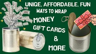 Creative Christmas Gift Wrapping on a Budget 💰 Recycled Tin Can Surprise Gift