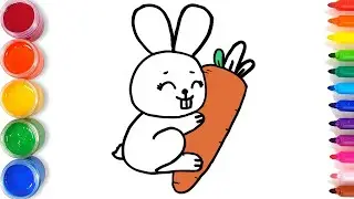 How to Draw Rabbit For Kids Rabbit | Drawing and Coloring | Drawing for Kids
