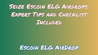 Get Free Escoin ELG Airdrop  | Learn How to Swap or Sell Escoin ELG Airdrop