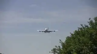 Lufthansa Boeing 747-8i Jumbo Jet D-ABYH First Landing at O'Hare Airport