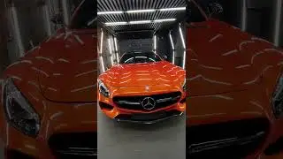 Автомобильная виниловая пленка Carbins PET Racing Orange G61-04 #mercedes #детейлинг #автовинил