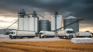 30 Tons of Bran Loaded by Hand!