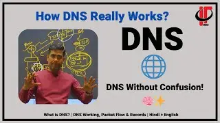 What is DNS? | DNS Working, Packet Flow & Records | Hindi + English