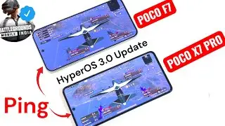 POCO F7 vs POCO X7 Pro BGMI PING Comparison Which is Best 🔥🔥🚀🚀🚀 #pocof7 #pocox7pro  