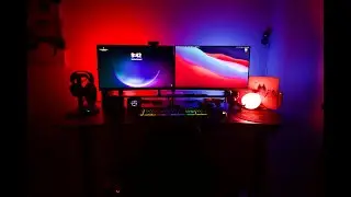 My PC And Mac Desk Setup | Desk Setup Tour 2022 | Vlog