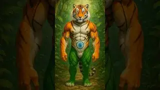 CHHOTU TIGER KAISE BAN GAYA 😍 INDIA YA PAKISTAN 🎉 #shorts #animals