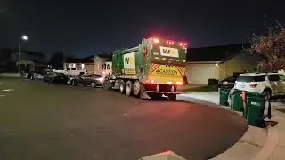 Garbage trucks on Saturday 