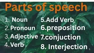 Parts of speech easy ga