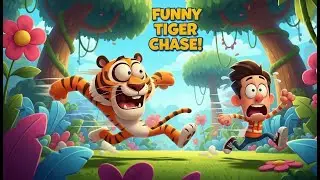 &ldquo;Funny Tiger Chase Animation | Cartoon Jungle Adventure&rdquo;