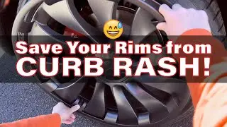 Curb Rash? Not Anymore! The BEST Rim Protectors! RIMCASE by EV BASE #tesla #modelyperformance