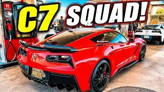 HANGING OUT WITH THE C7 CORVETTE BROS! CAR MEET AFTERWORDS!