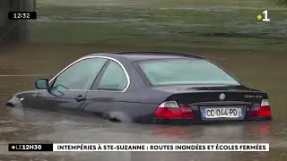La Réunion face aux fortes pluies. Deux écoles fermées et des routes inondées à Sainte Suzanne