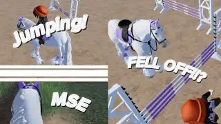 PLAYING MSE!! [Maple springs eventing] JUMPING VANILLA (People stealing my horse😭)