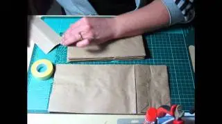 Come rilegare un mini album con le buste del pane...(tutorial)