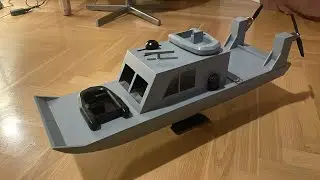 3d Printed Rc Military Airboat