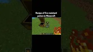 How to make the Potion of Fire Resistant in Minecraft 😱