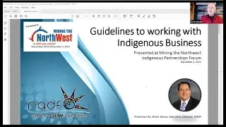 Brian Davey - Guidelines to working with Indigenous Business in Northwestern Ontario