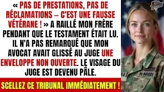 Mon Frère S'est Moqué de Mon Service au Tribunal — Jusqu'à Ce Que l'Ordre du Juge Change Tout...