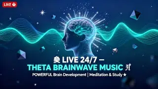 🔴 LIVE: Theta Brainwave Music 🧠 24/7 POWERFUL Brain Development | Deep Meditation & Study 🌟