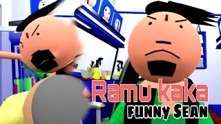 Ramu kaka at barber shop | funny video | full comedy | Crazy Animation