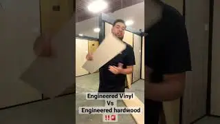 What&rsquo;s the difference between engineered hardwood and engineered vinyl!!! #hardwoodflooring #floor