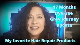 My favorite hair conditioners. Fix chemically damaged hair. 17 months on my grey hair journey.💇&zwj;♀️👵🏻