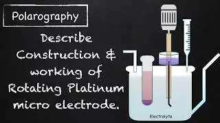 Describe Construction and Working Of  Rotating platinum micro electrode #Polarography | Analytical
