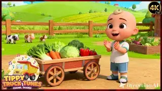 Kids Love Vegetable Cart Song 🥦🛒 | Fun Healthy Veggies Song for Kids 🎵🌈