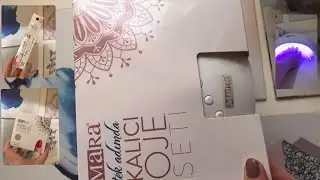 EVDE KALICI OJE UYGULAMASI | Mara Kalıcı Oje Seti İnceleme