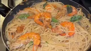🦐Deliciosa pasta de camarones🤏