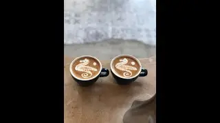 World latte art rules || comparison seahorse || latte art