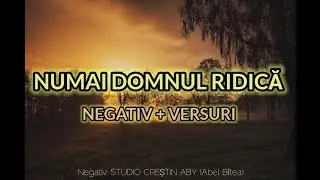Numai Domnul ridică - NEGATIV + VERSURI 🎹📖