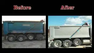 Blast It Clean - Cleaning Paint and Rust off Dump Truck Bed