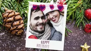 PhotoDirector 9 Holiday Card Layers Express Template