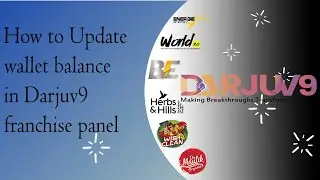 How to Update wallet balance in Darjuv9 franchise panel