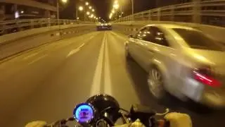 City Night Ride - Cb750 cafe racer - GoPro Hero 4