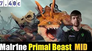 🤯  Malr1ne [Primal Beast] MID 7.40c - DOTA 2 HIGHEST MMR MATCH#dota2  #dota2gameplay