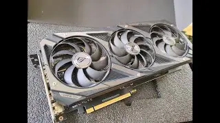 ROG Strix RTX 3060 Wobble Fan Replacement and Maintenance.