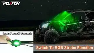 POVTOR RGB White UTV Dome Light