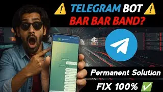 Telegram Bot Auto Stop Problem 100% Fixed ✅ | Free Hosting Problem Solved | Uptime Robot