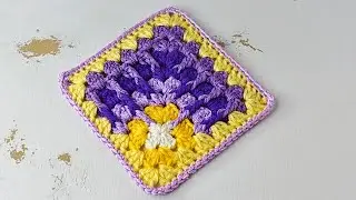 🧶Crochet Granny Square Tutorial | Step-by-Step instructions