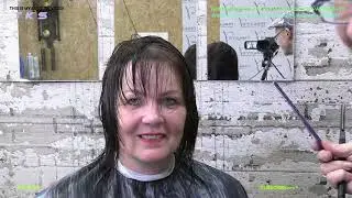 MORE VOLUME LAYERED BOB CUT WITH A KNIFE AND IN A WARM COLOR!! RENATE BY T.K.S.
