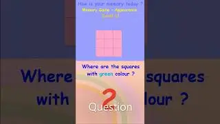 MEMORY GAME | Would you like to memorize fast ? #shorts #memorygame #brainexercise