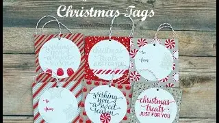 Stampin' Up! Candy Cane Lane Christmas Tags