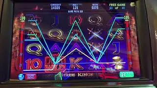 IGT Three Kings 44 Free Games! #slots #igtslots